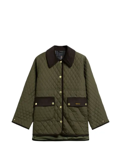 Barbour Whickham corduroy-collar quilted jacket