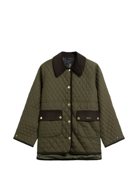 Barbour chamarra Whickham capitonada con cuello de pana