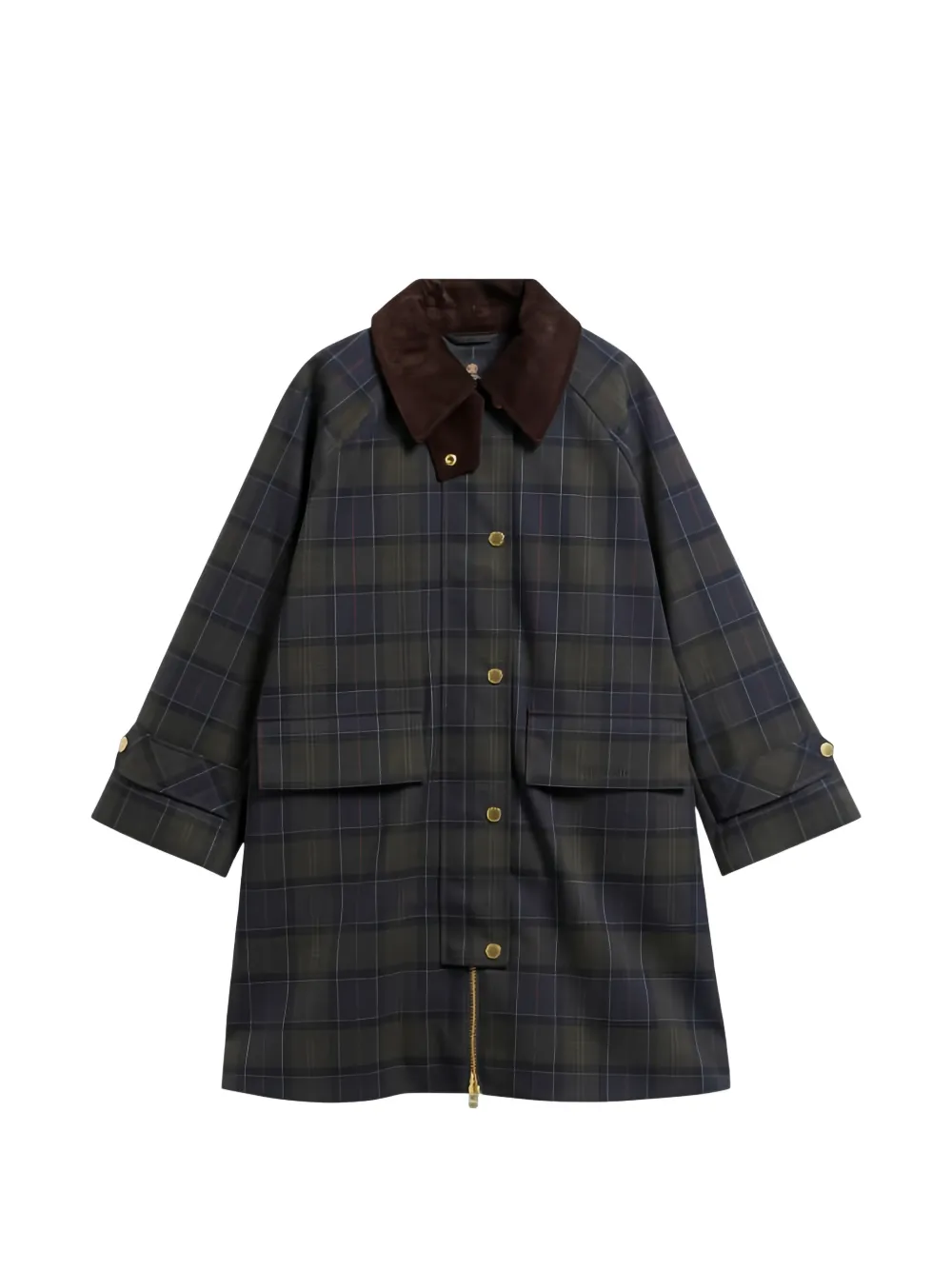 Barbour Sally tartan-check jacket - Vert