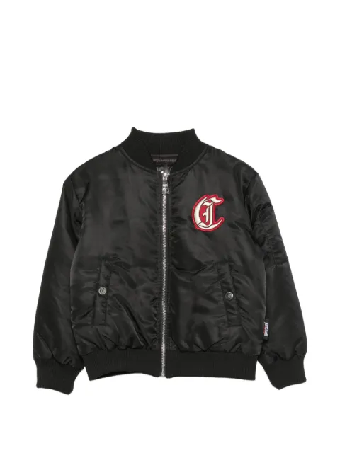 Just Cavalli Kids logo-patch bomber jacket