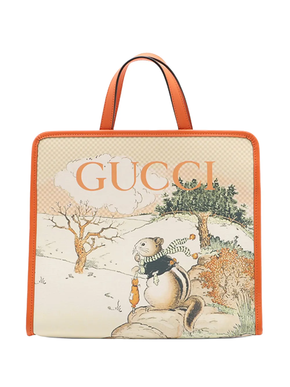 Gucci Pre-Owned 2000-2015 Peter Rabbit Coated Canvas tote bag - Orange