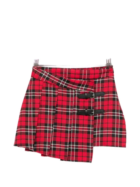 John Richmond Junior buckle-detail pleated skirt
