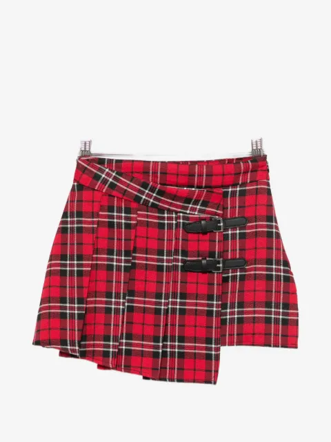 John Richmond Junior buckle-detail pleated skirt