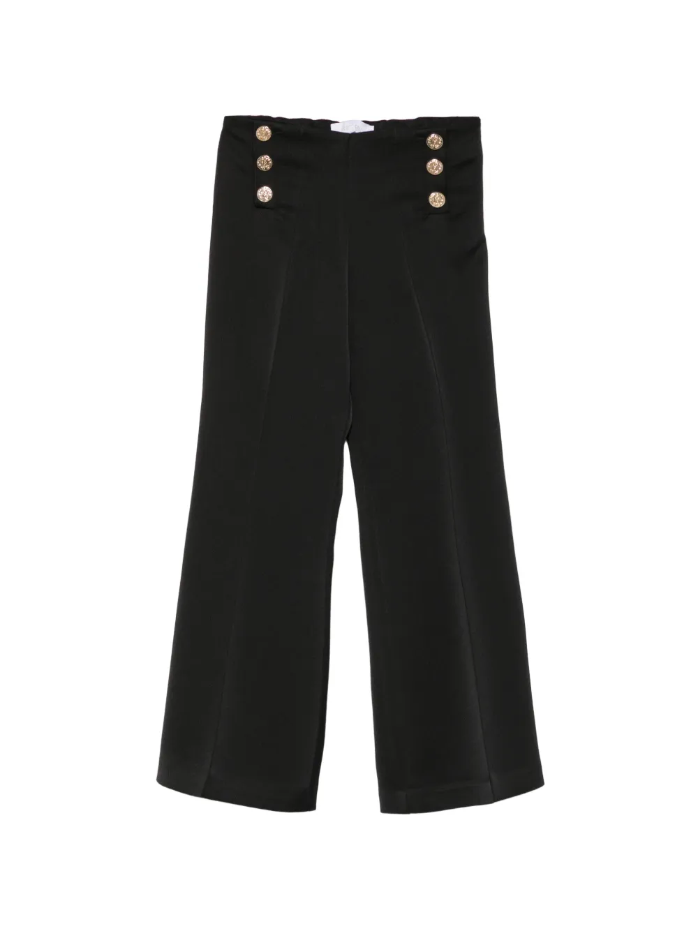 Roberto Cavalli Junior button-embellished flared trousers - Nero