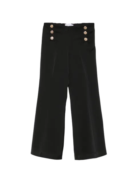 Roberto Cavalli Junior button-embellished flared trousers