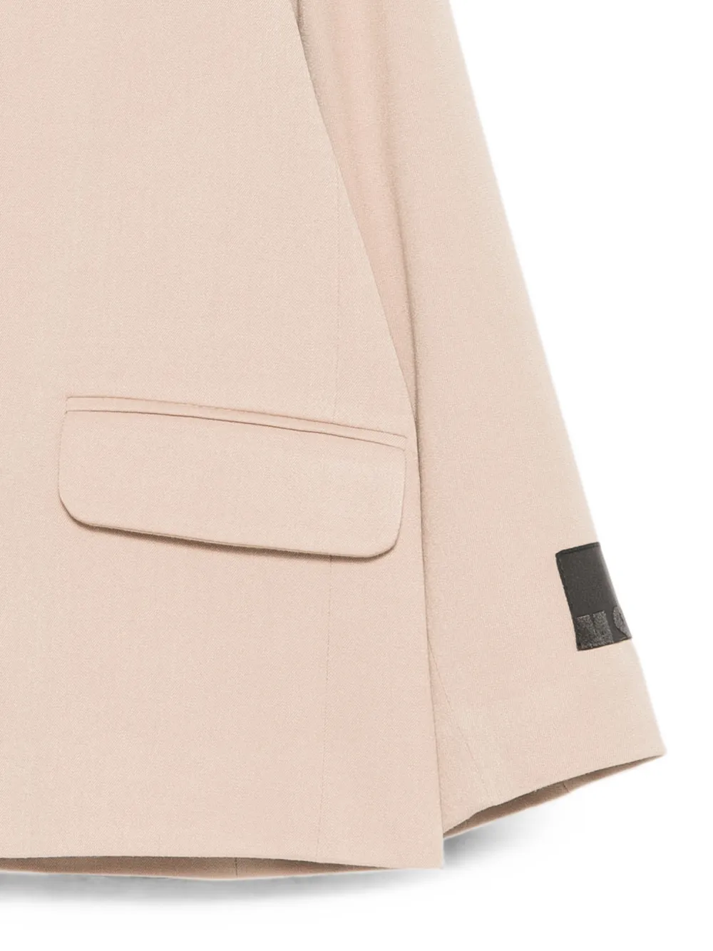 MSGM Kids Blazer met logo-applicatie Beige