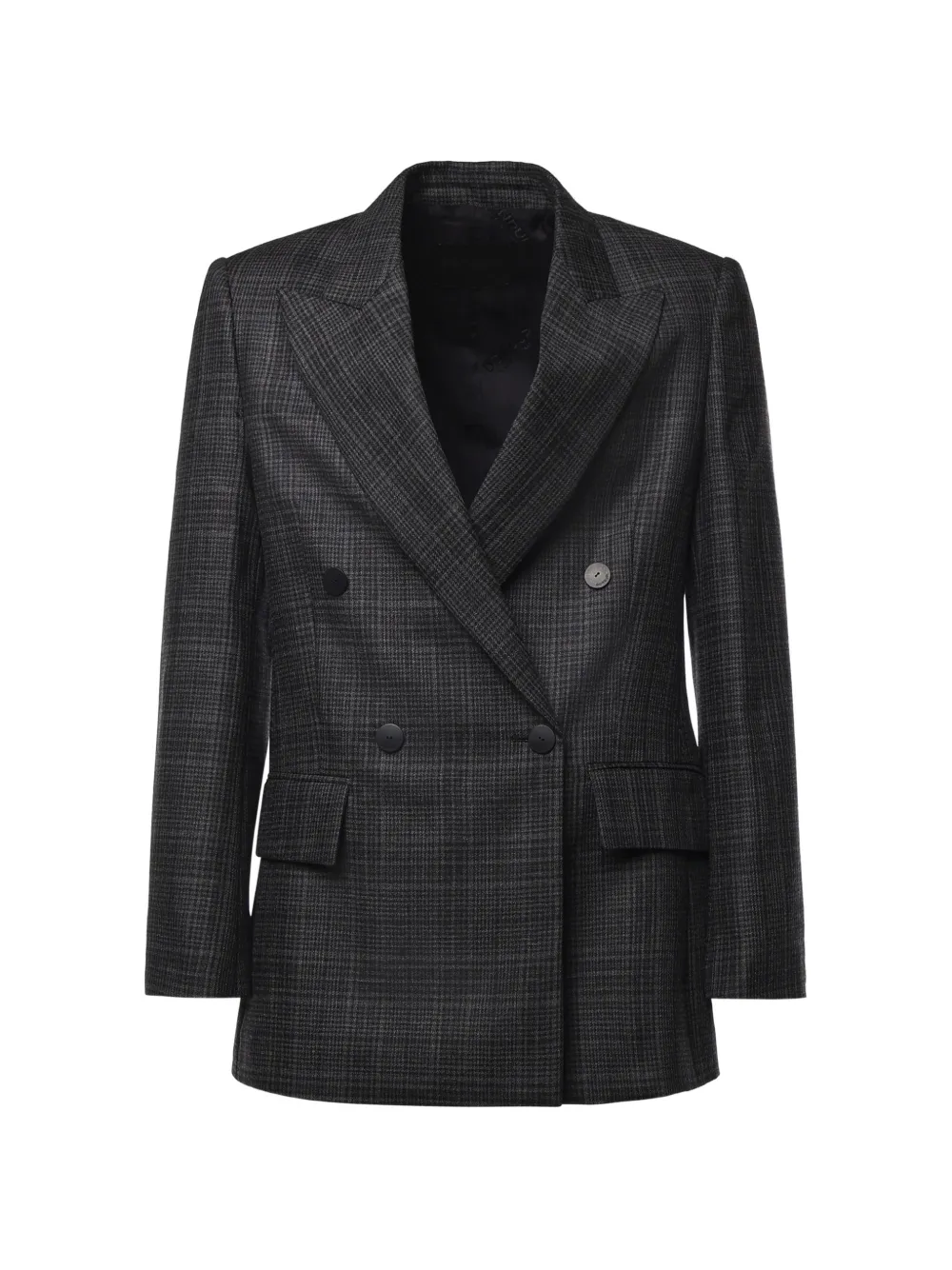 DONDUP check-pattern double-breasted blazer - Grau
