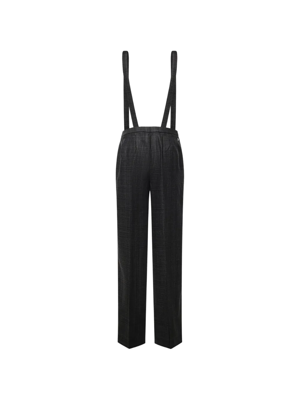 DONDUP Geruite broek met bretels Grijs