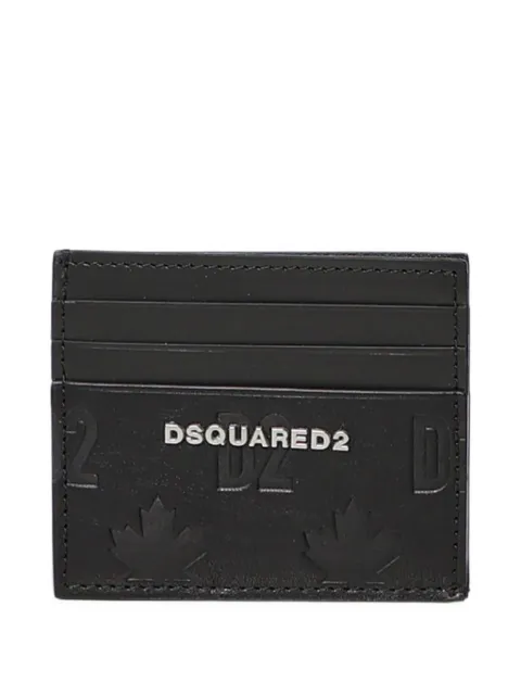 DSQUARED2 logo-plaque embossed cardholder