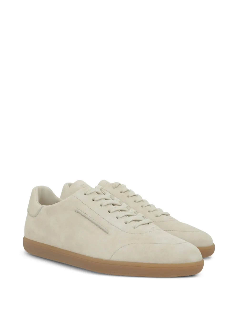 Zegna suede low-top sneakers Beige