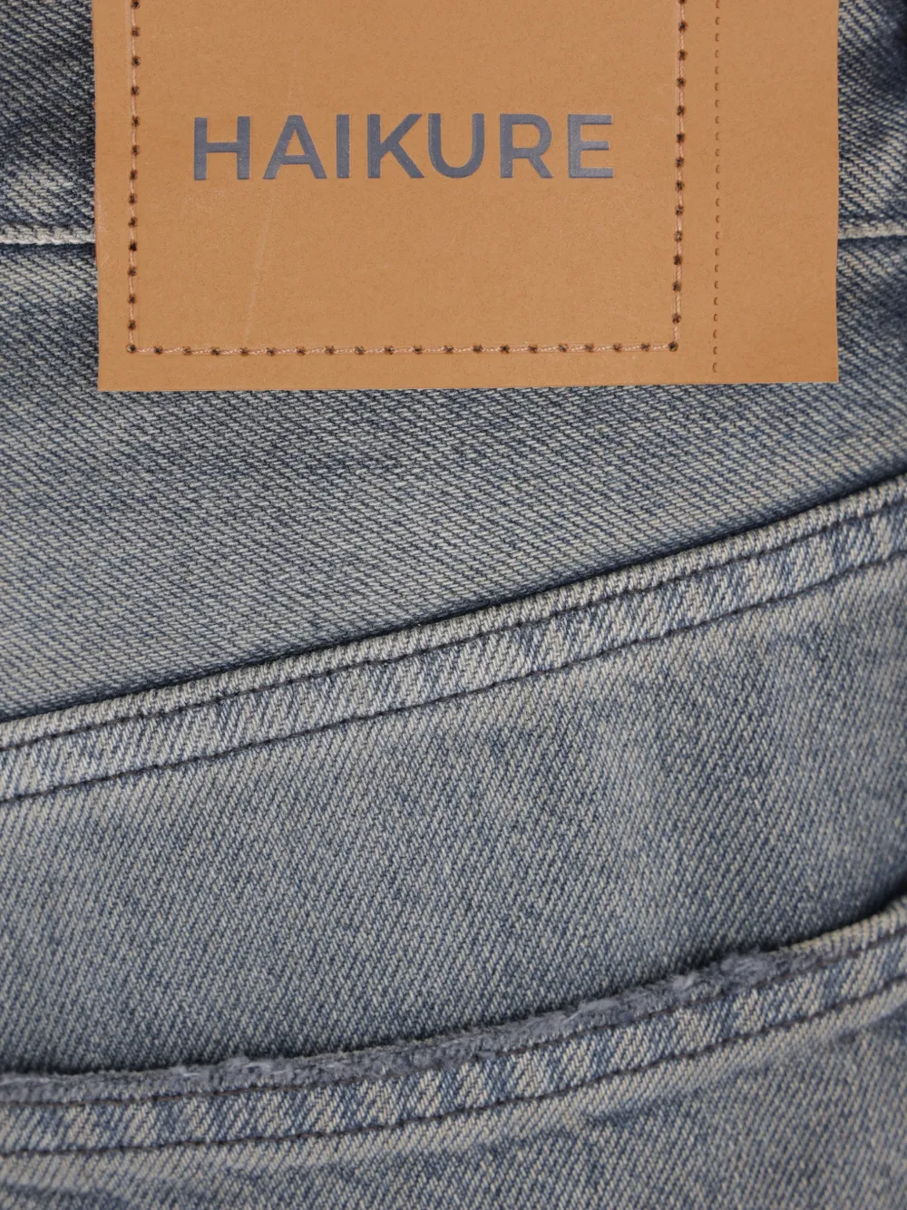 Haikure Bethany oversized jeans met verwassen effect Grijs
