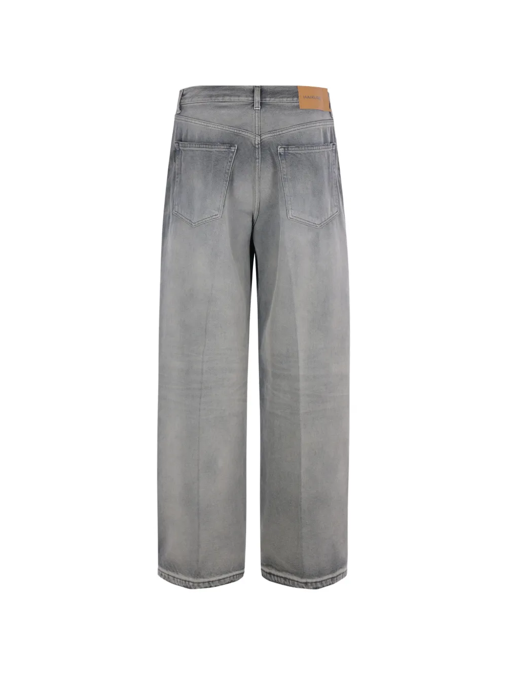 Haikure Bethany oversized jeans met verwassen effect Grijs