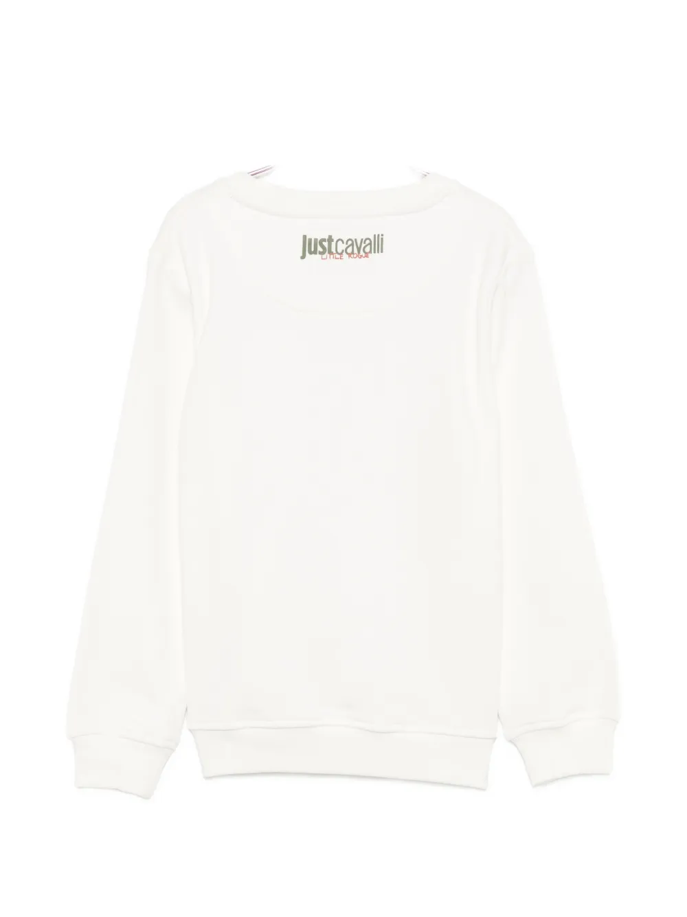 Just Cavalli Kids Trui met patch-detail Wit