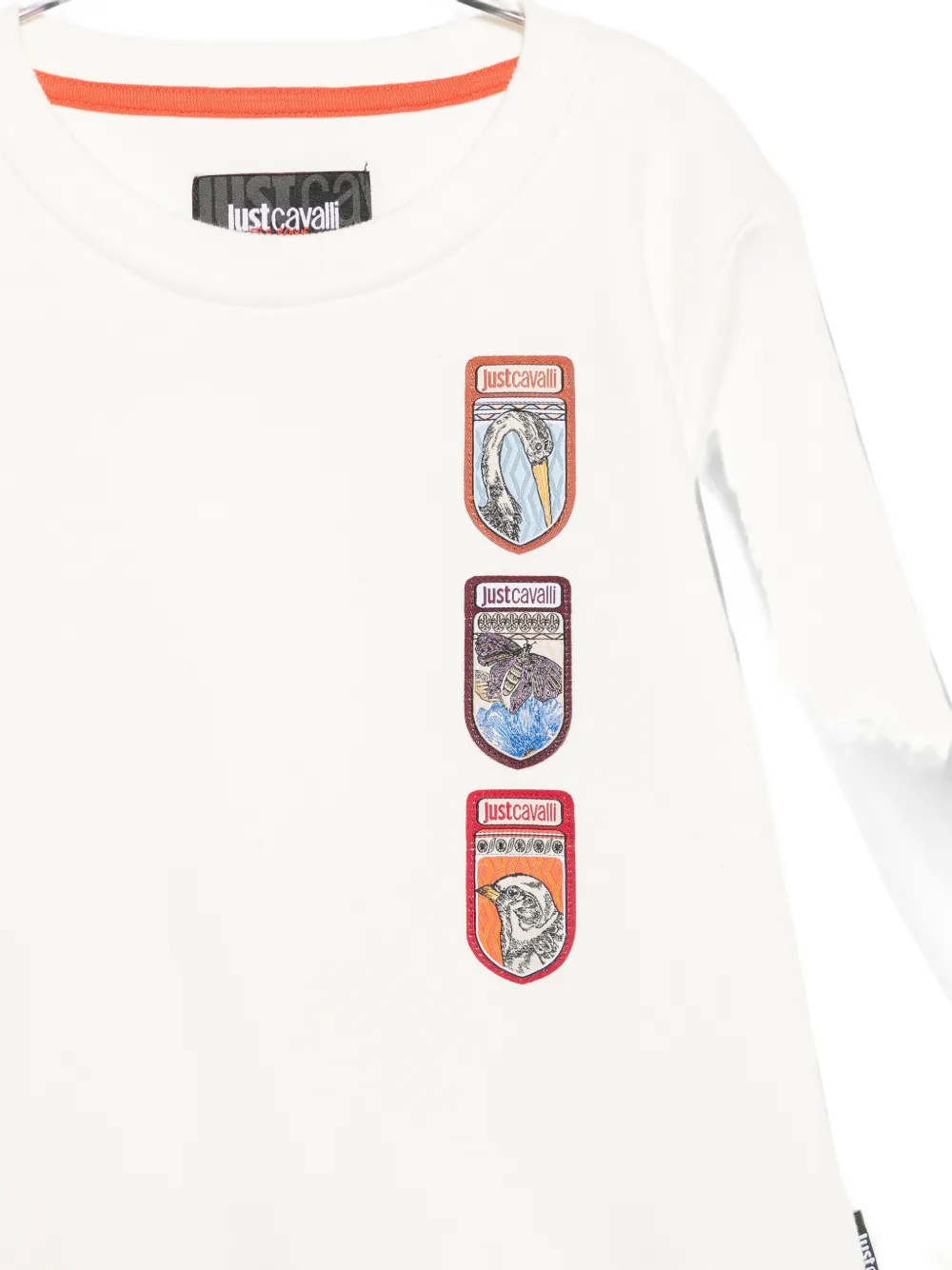 Just Cavalli Kids Trui met patch-detail Wit