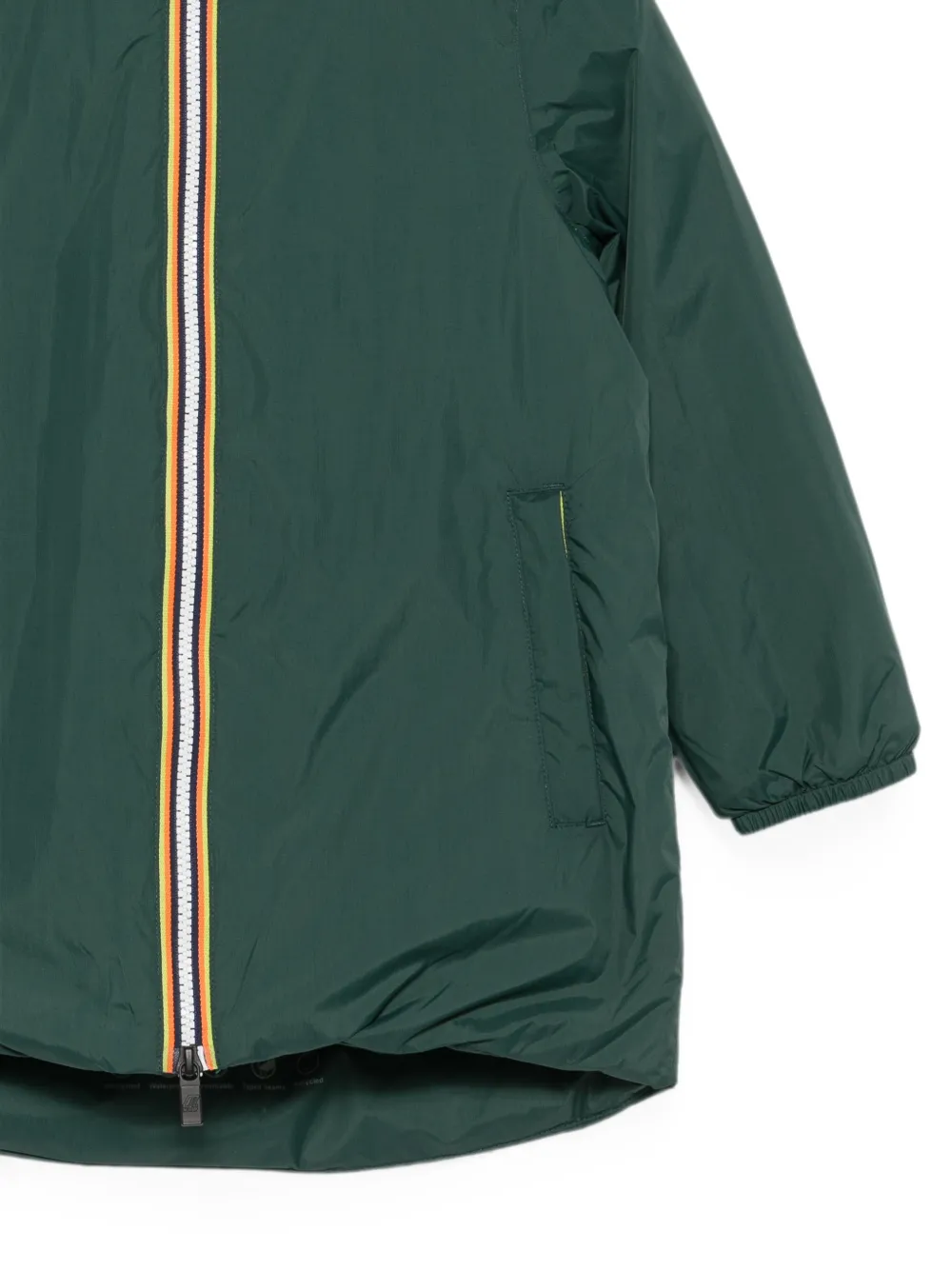 K Way Kids Jack met capuchon Groen