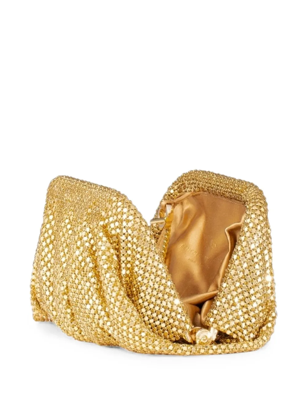 Benedetta Bruzziches Venus clutch verfraaid met kristallen Goud