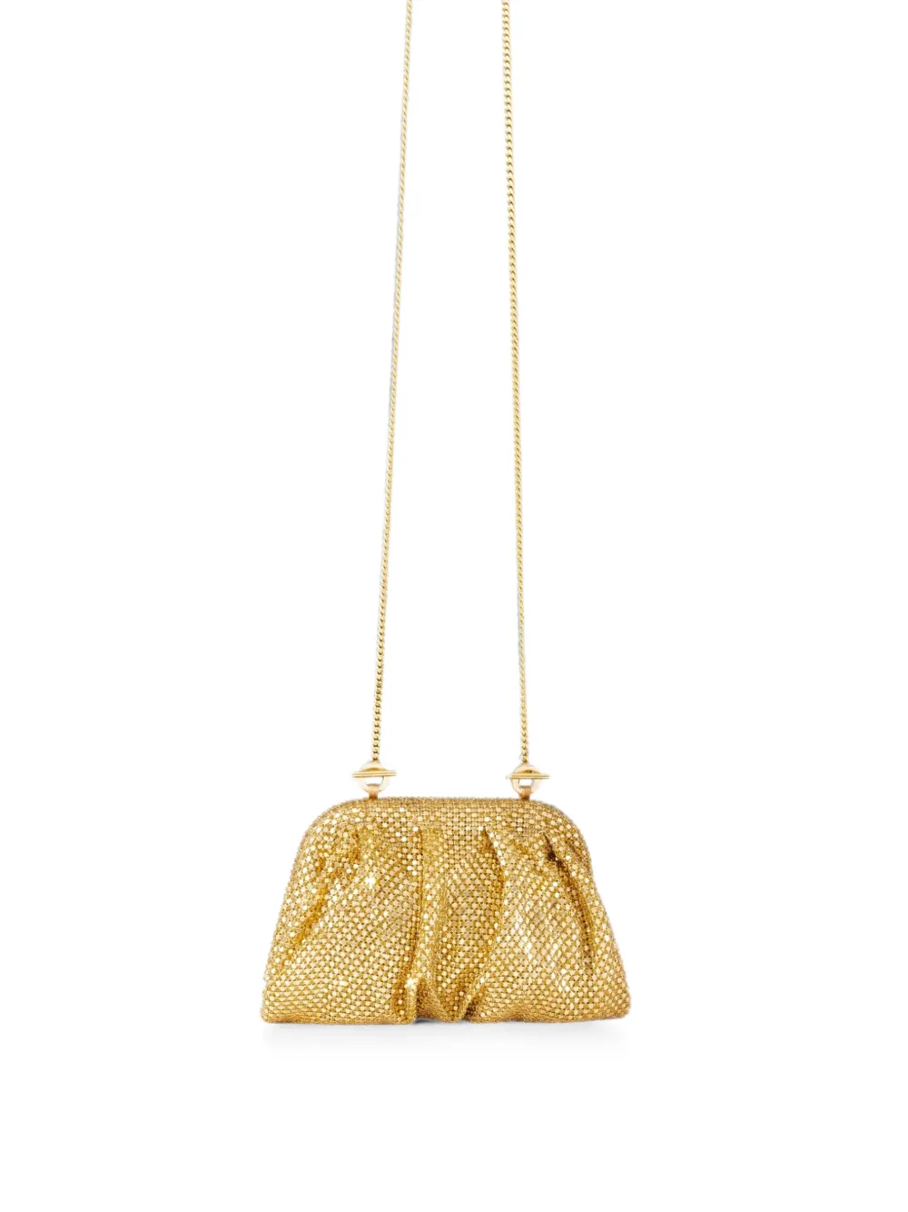 Benedetta Bruzziches Venus clutch verfraaid met kristallen Goud