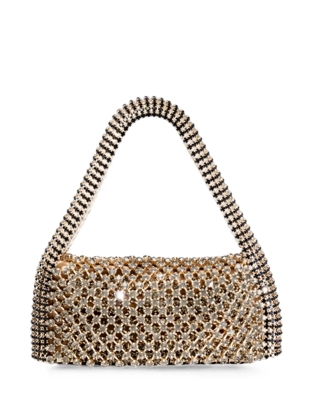 Benedetta Bruzziches crystal-embellished Rachele Grande shoulder bag - Nude