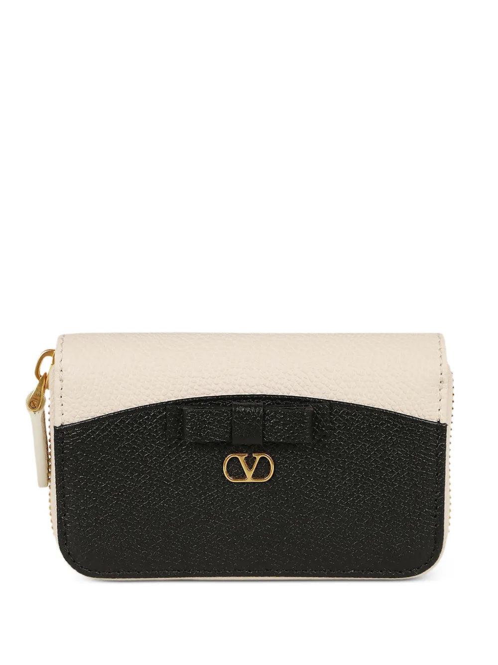 Valentino Garavani VLogo Signature bow-detail wallet - Toni neutri