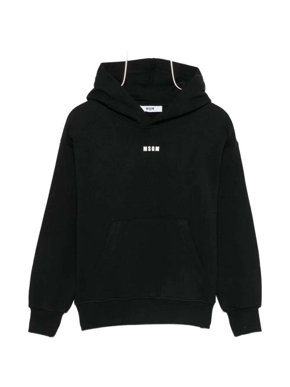 MSGM Kids logo-print hoodie - Nero