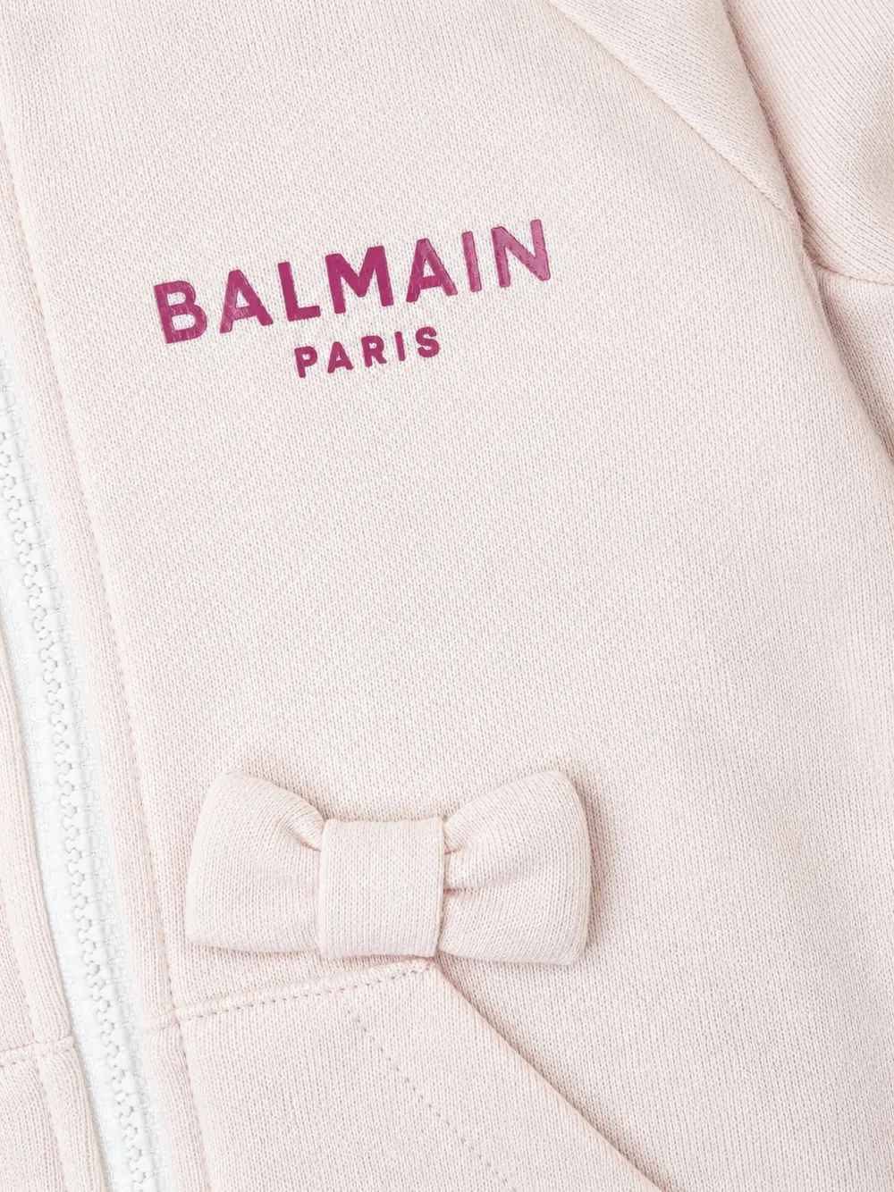 Balmain Kids Jack met strikdetail en logoprint Roze
