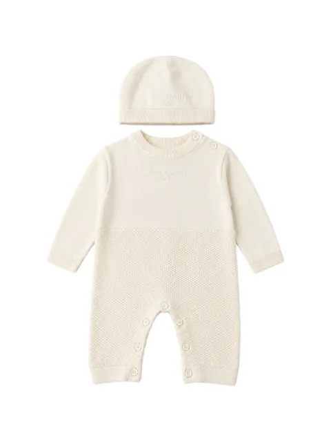 Balmain Kids logo-embroidered knit tracksuit