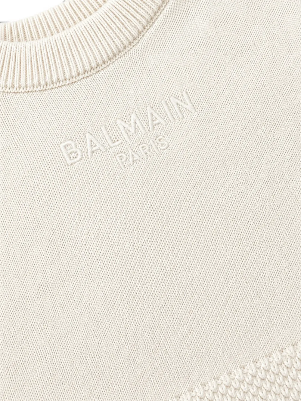 Balmain Kids Trainingspak met geborduurd logo Beige