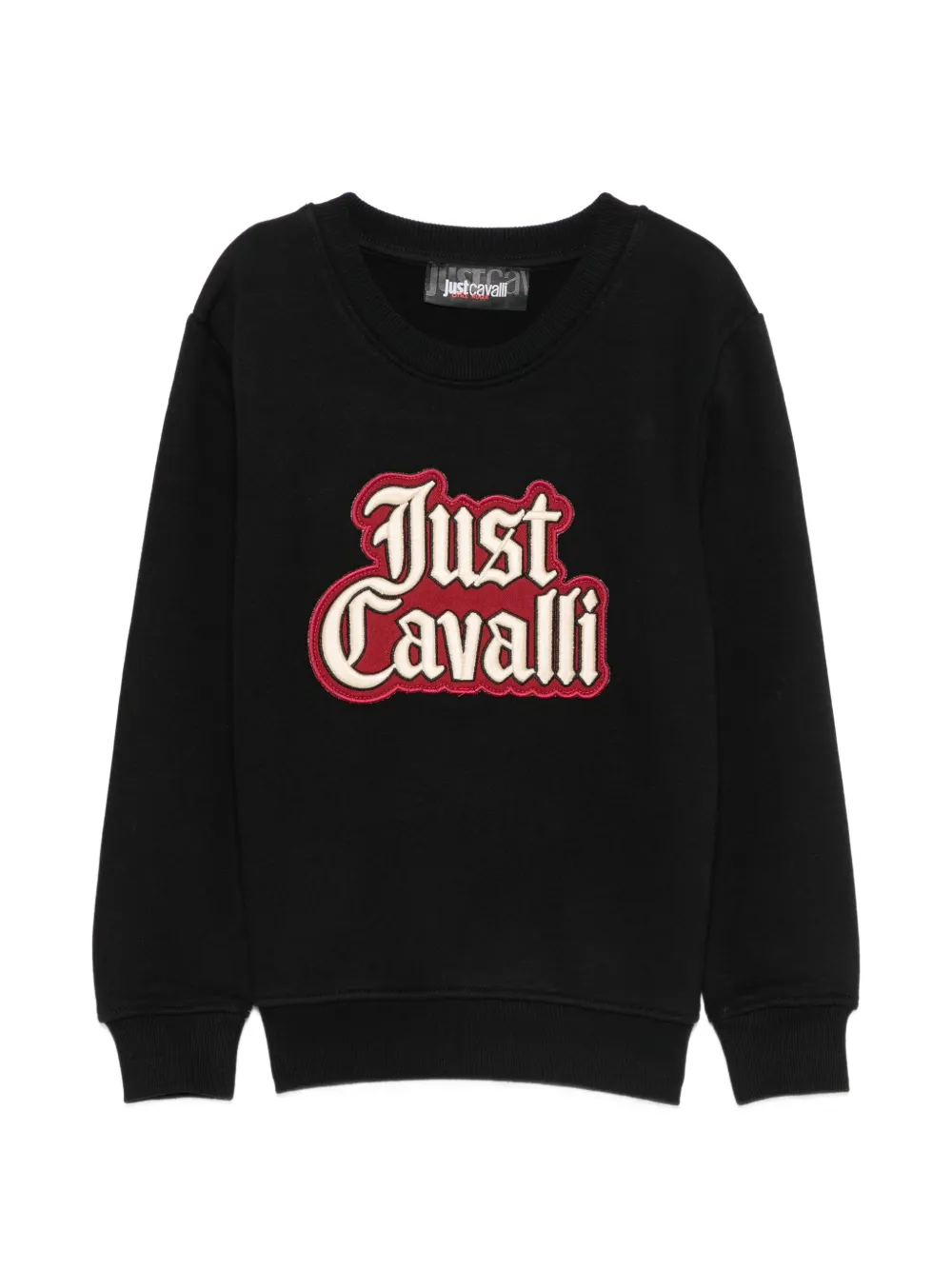 Just Cavalli Kids Trui met logopatch Zwart