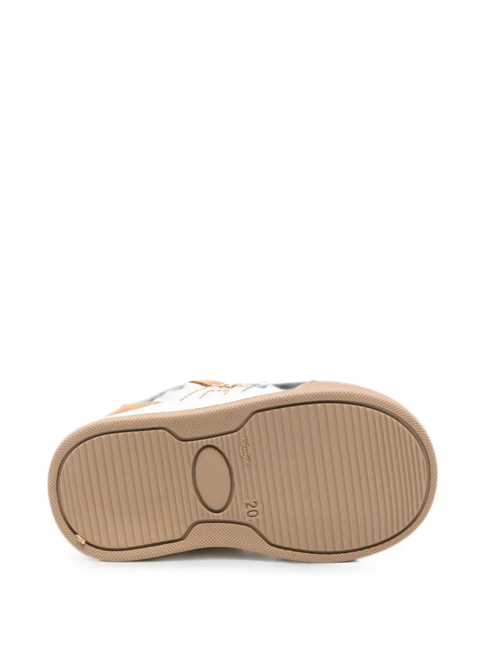 Elisabetta Franchi La Mia Bambina Sneakers met logoplakkaat Wit