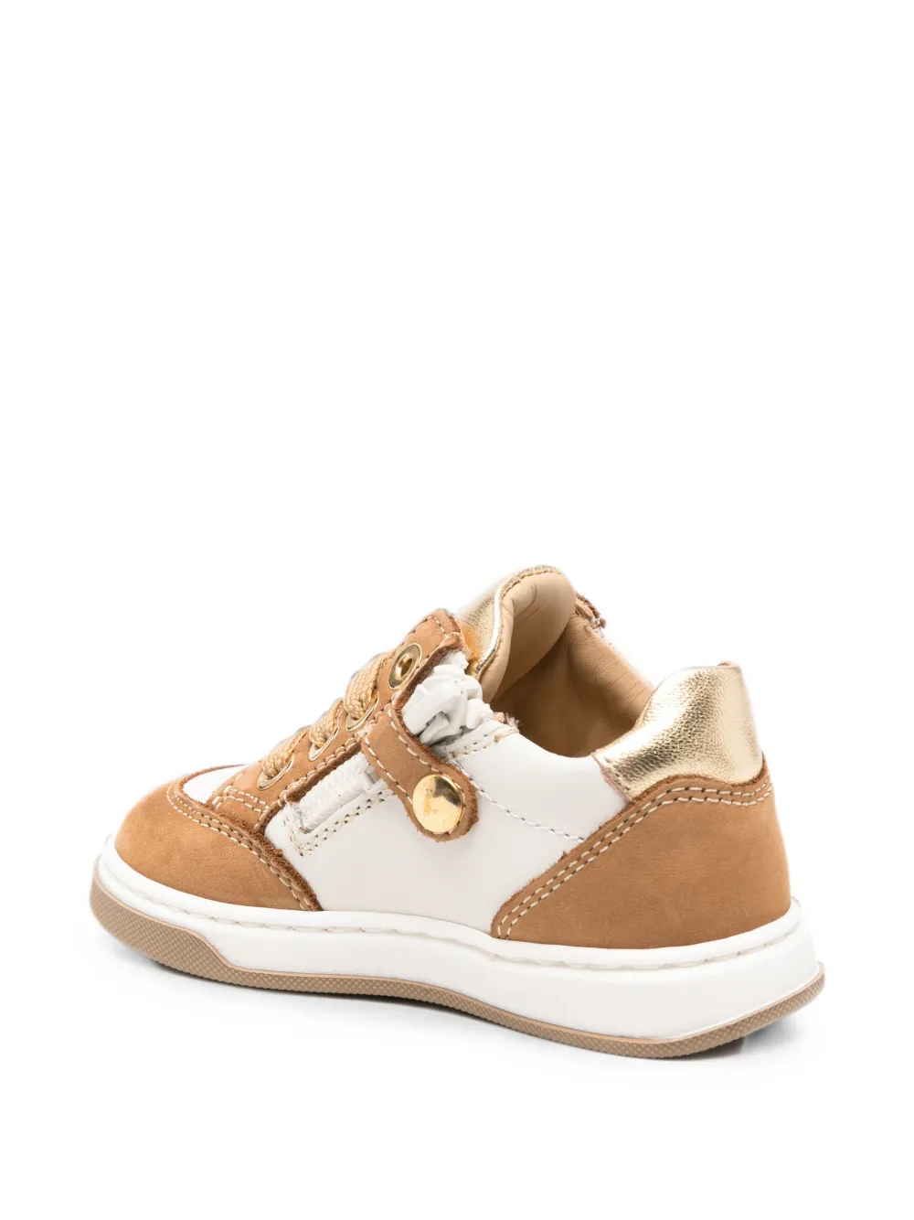 Elisabetta Franchi La Mia Bambina Sneakers met logoplakkaat Wit