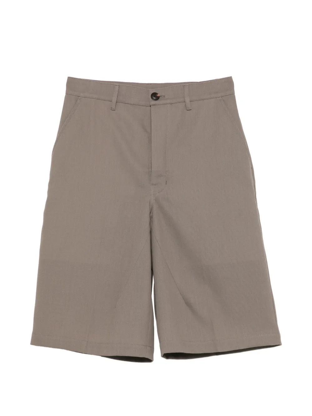 Rick Owens pressed-crease tailored shorts Grijs