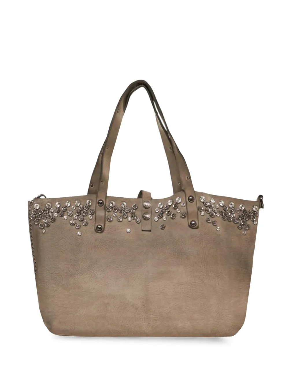 Campomaggi Bella crystal-embellished studded tote bag