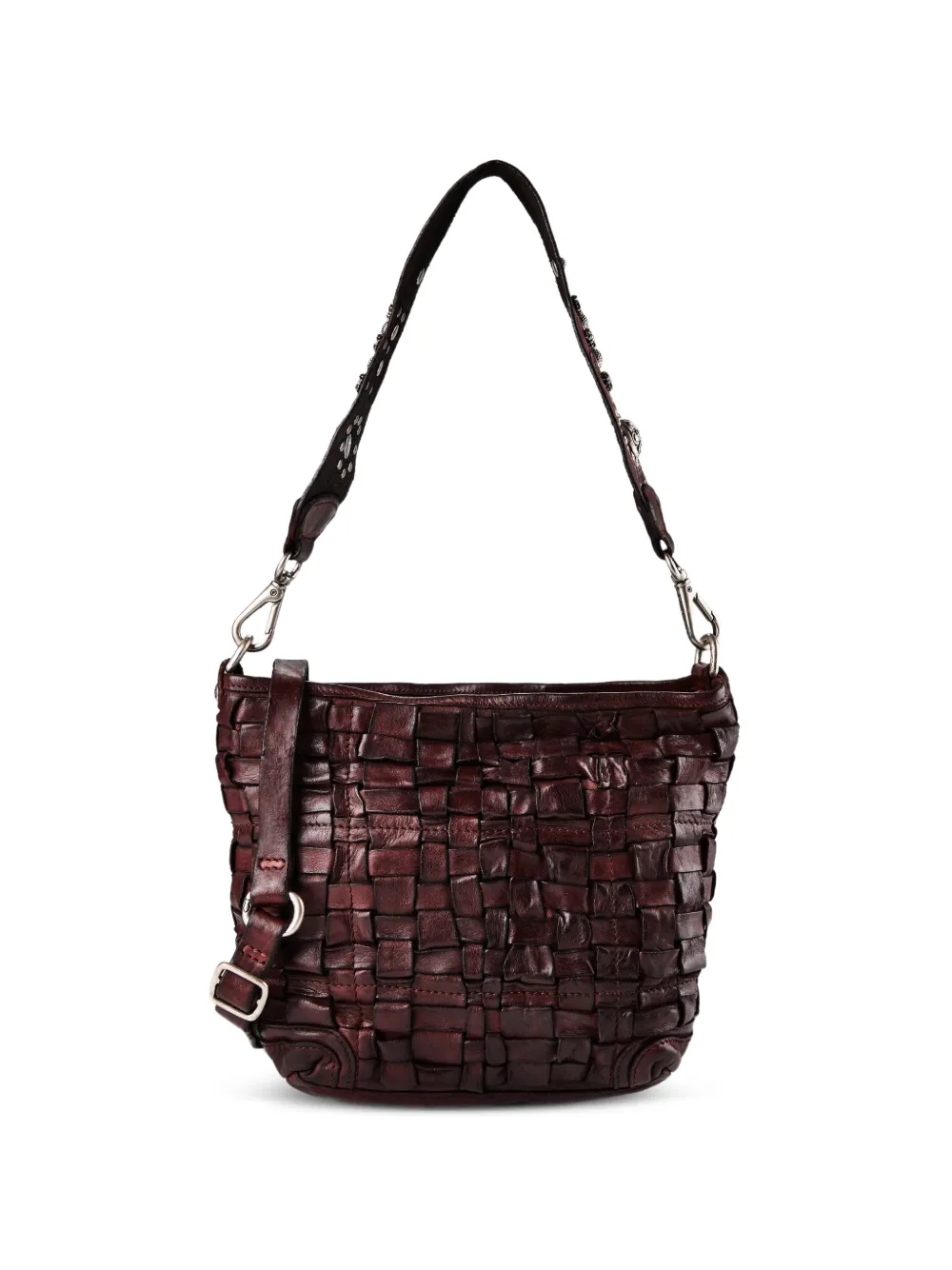 Campomaggi Beth interwoven shoulder bag - Marrone