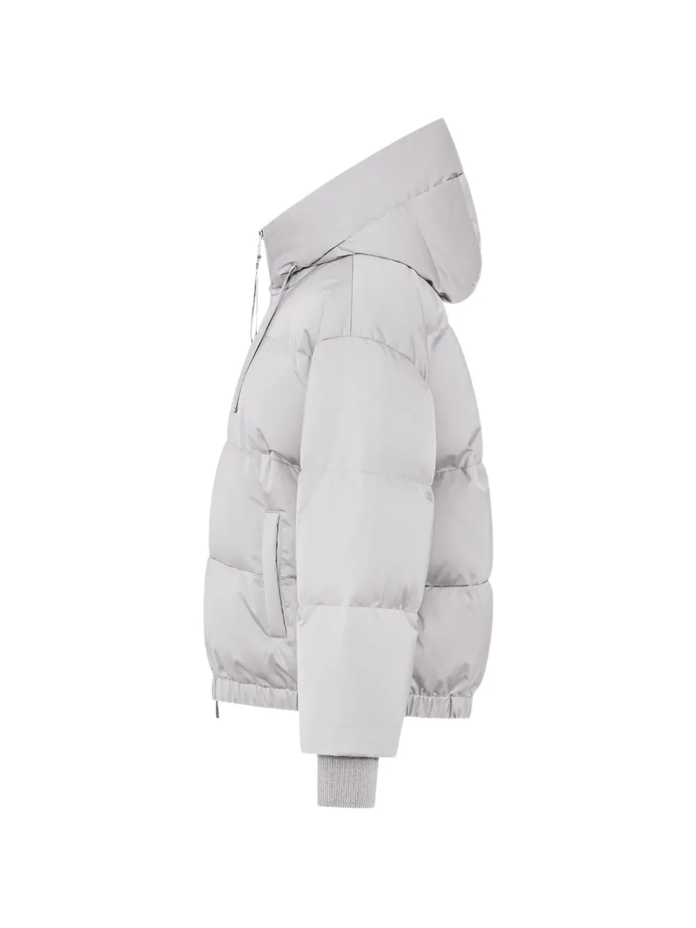 Duno Heka quilted hooded jacket Grijs