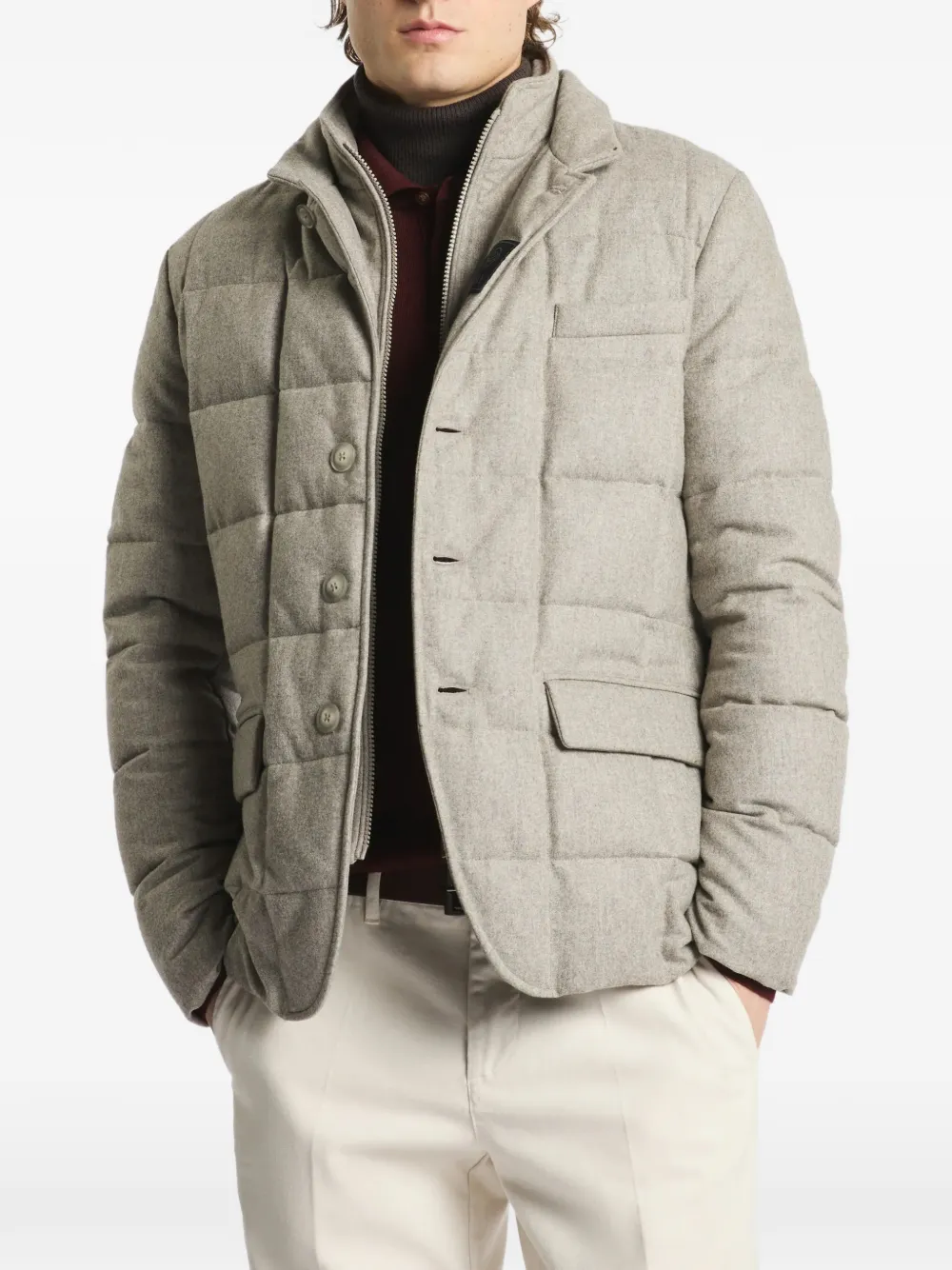 Fay Gevoerd jack Beige