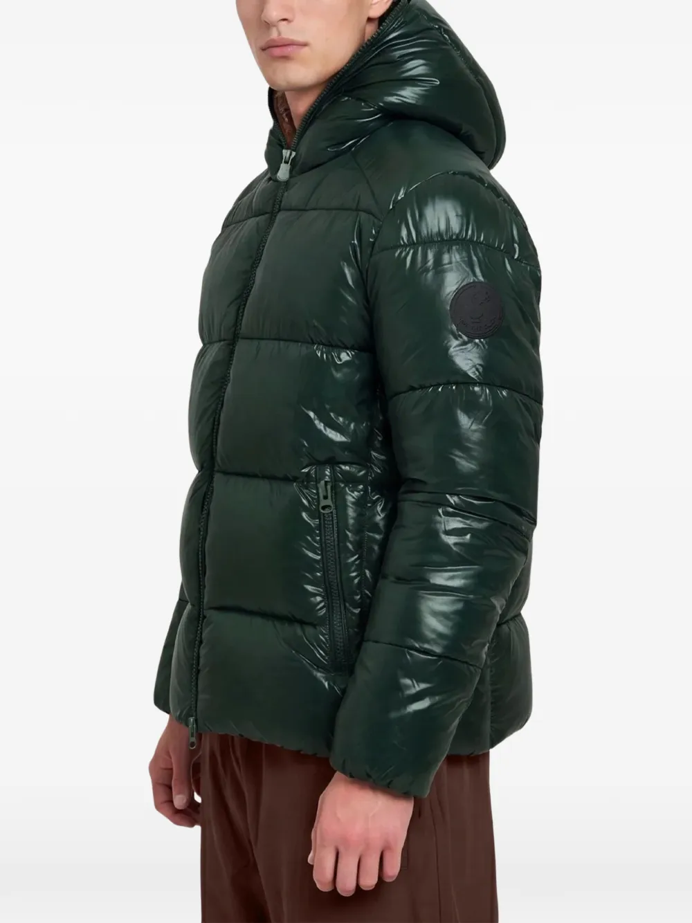 Save The Duck Edgard padded hooded jacket Groen
