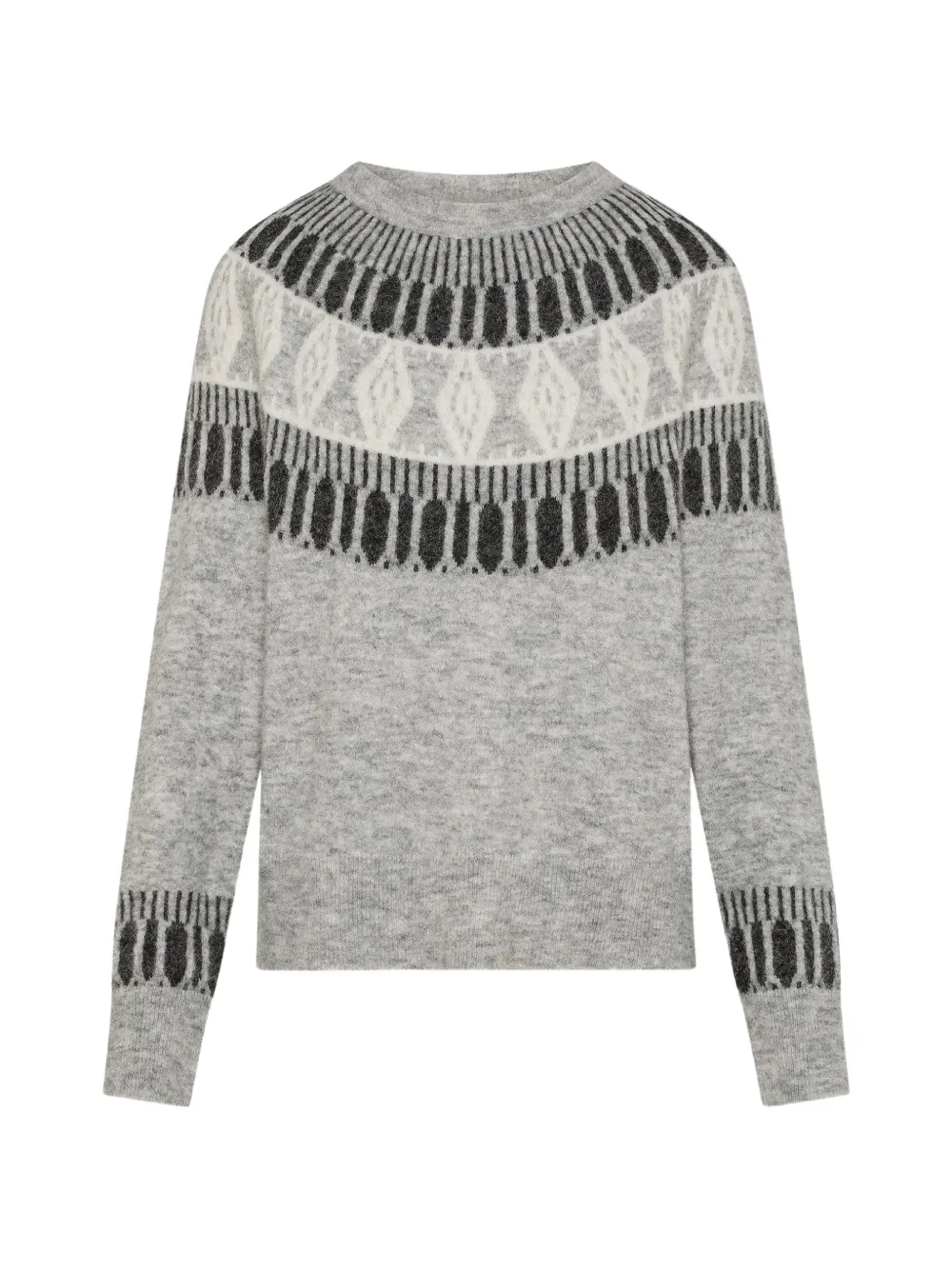 Seventy Fair Isle knit sweater - Gris Seventy Fair Isle knit sweater - Gris