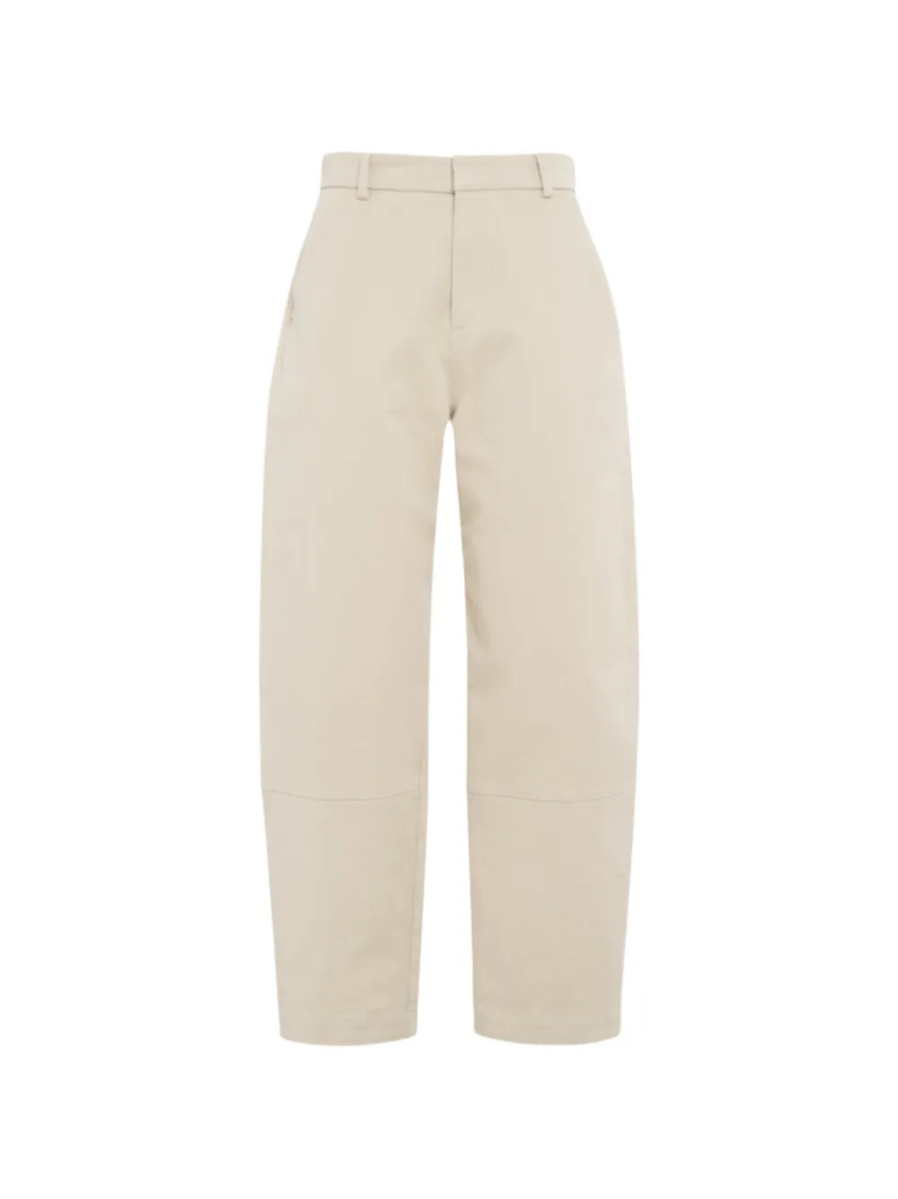 Tela panelled cotton trousers