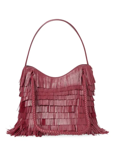 VISONA` Diletta fringed shoulder bag