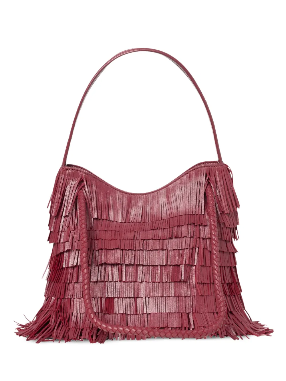 VISONA` Diletta fringed shoulder bag
