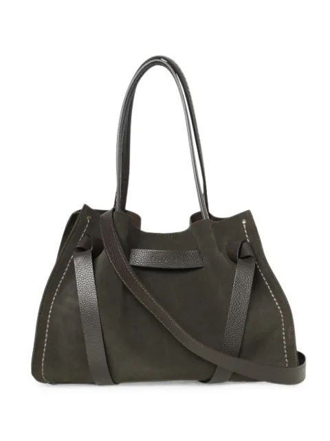 VISONA` Vittoria suede tote bag