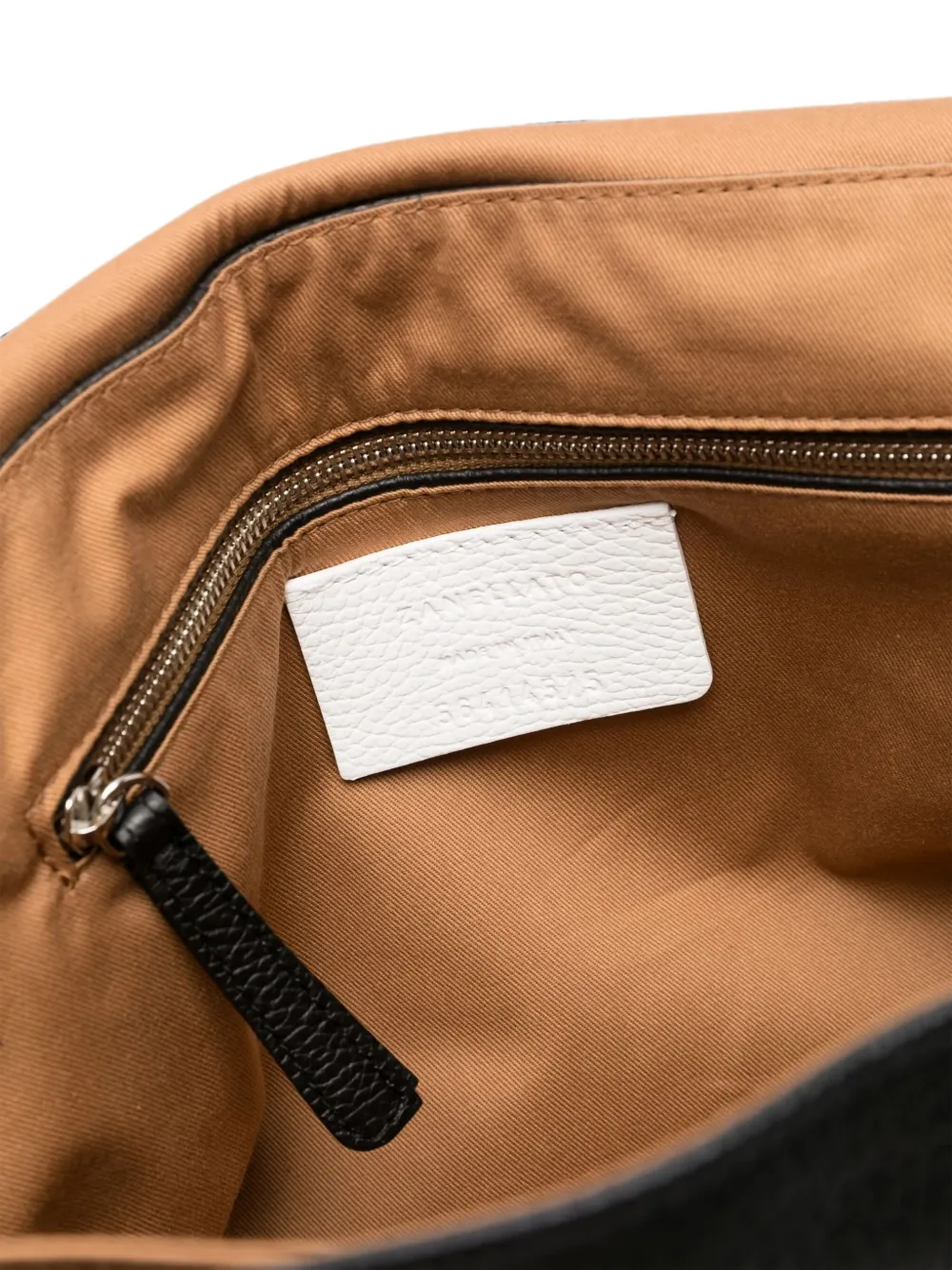 Zanellato Postina leren shopper Zwart