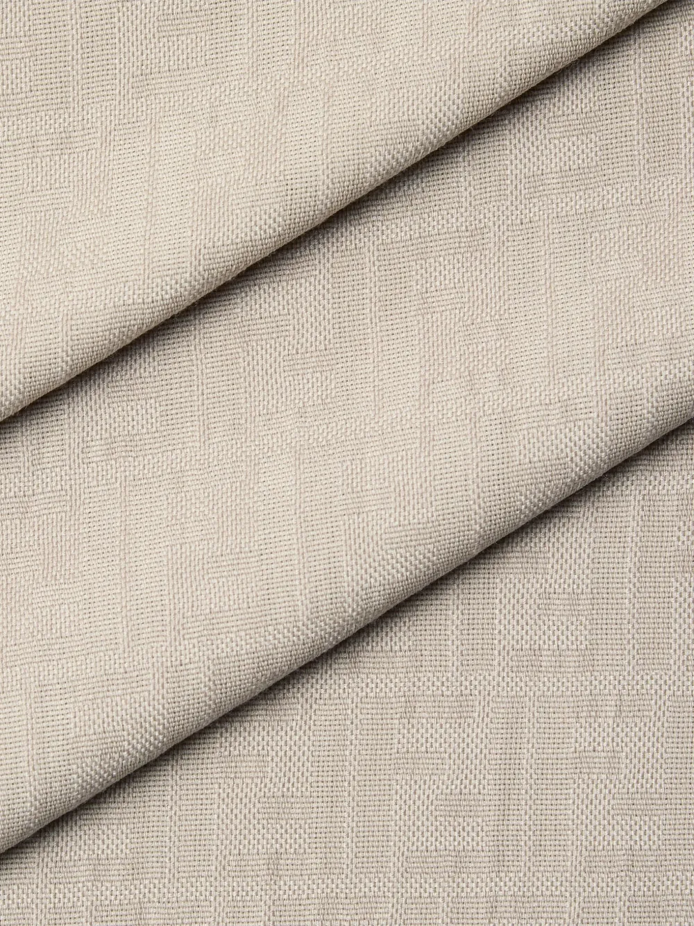 FENDI Sjaal met franje en FF-logo Beige