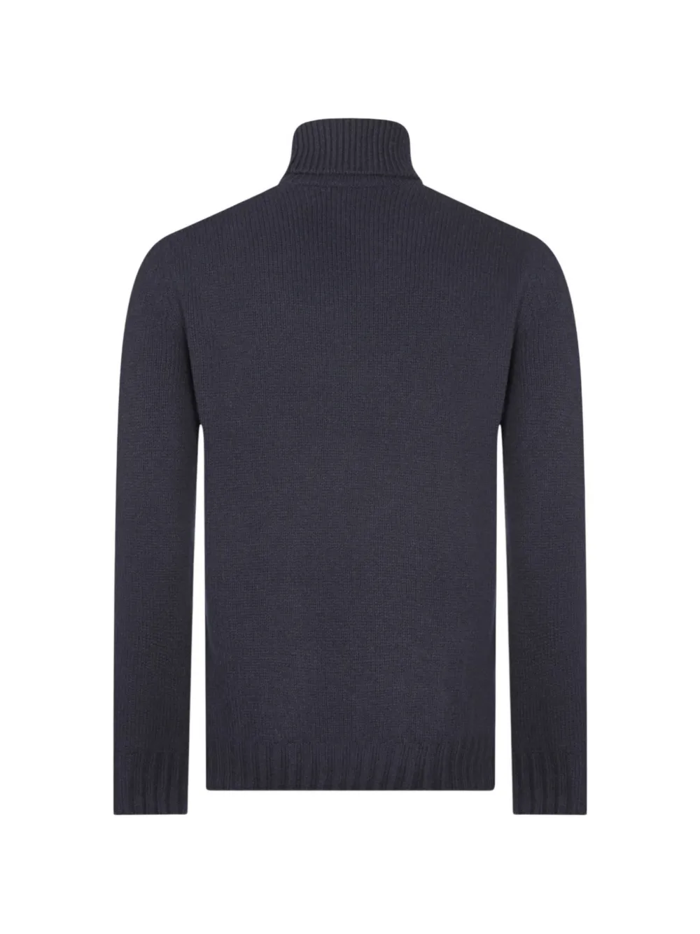 Gran Sasso cable-knit roll-neck sweater Blauw