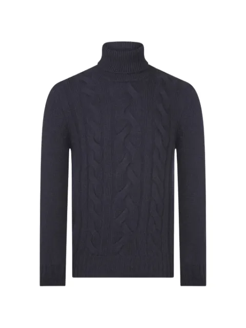 Gran Sasso cable-knit roll-neck sweater