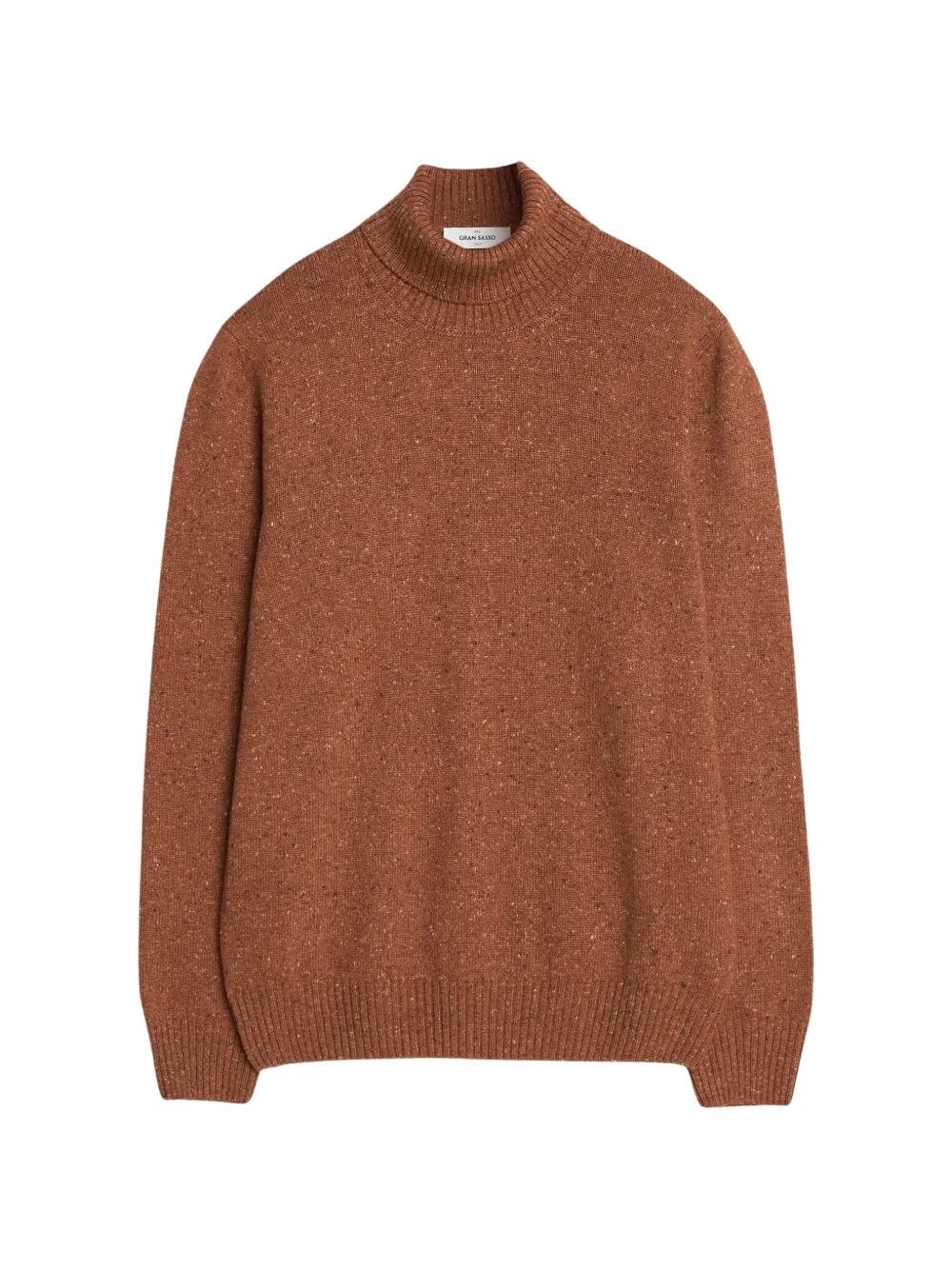 Gran Sasso roll-neck flecked sweater - Orange