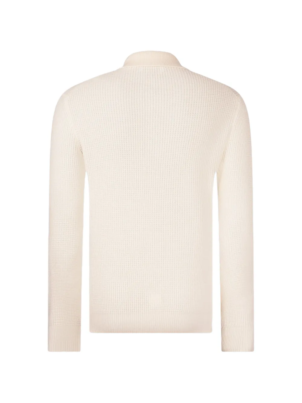 Gran Sasso Poloshirt met wafelpatroon Beige