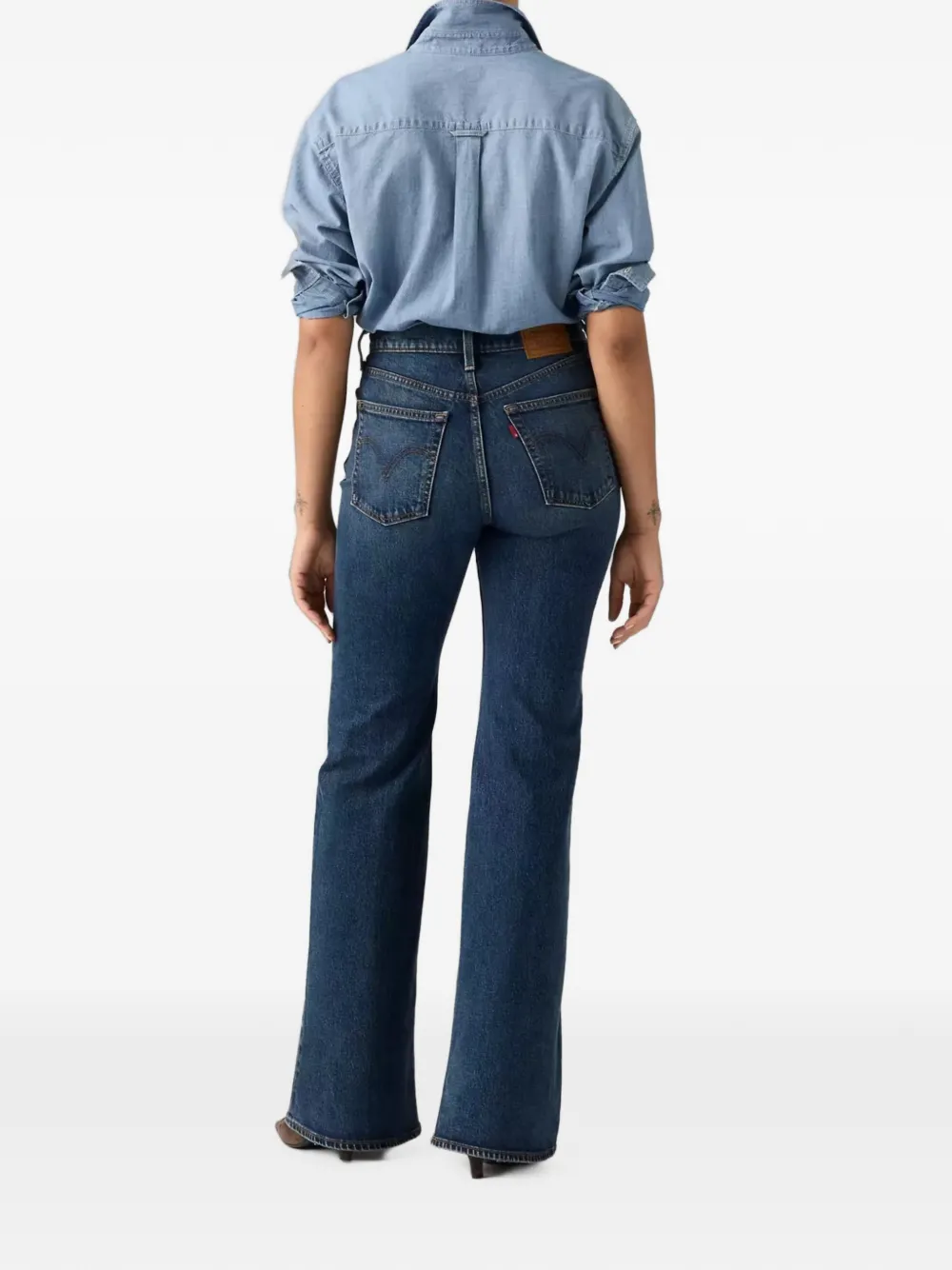 Levi's Ribcage flared jeans Blauw