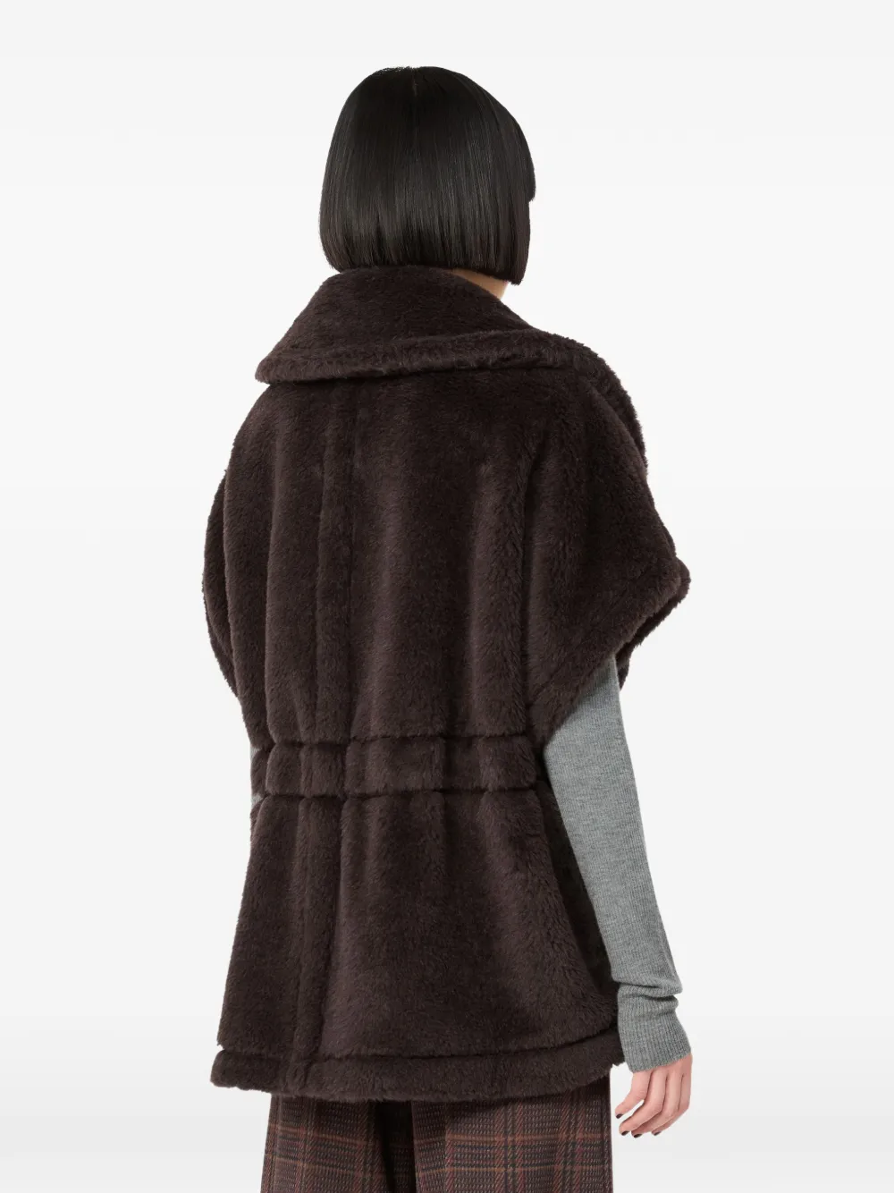 Max Mara Jack met imitatiebont Bruin