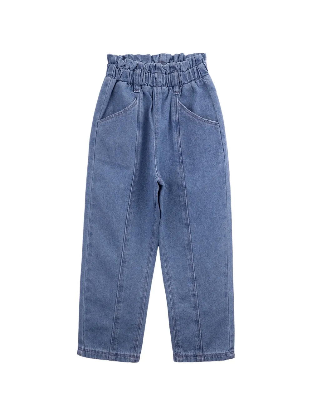 Knot Olivia paperbag-waist jeans - Blu
